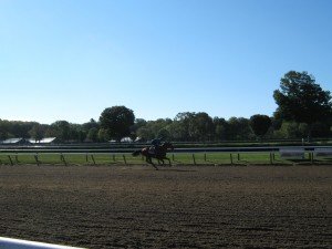 American Pharoah’s morning workout day before Travers’ Stakes